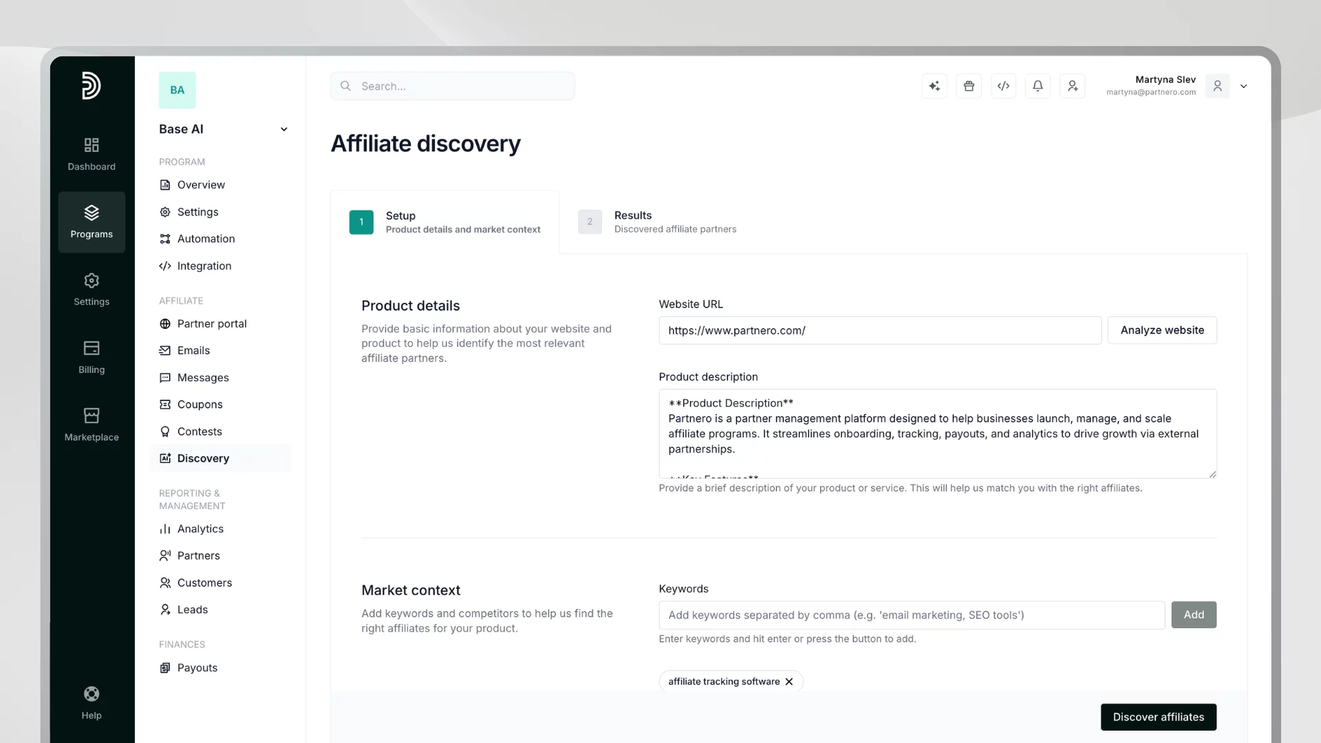 partnero ai partner discovery