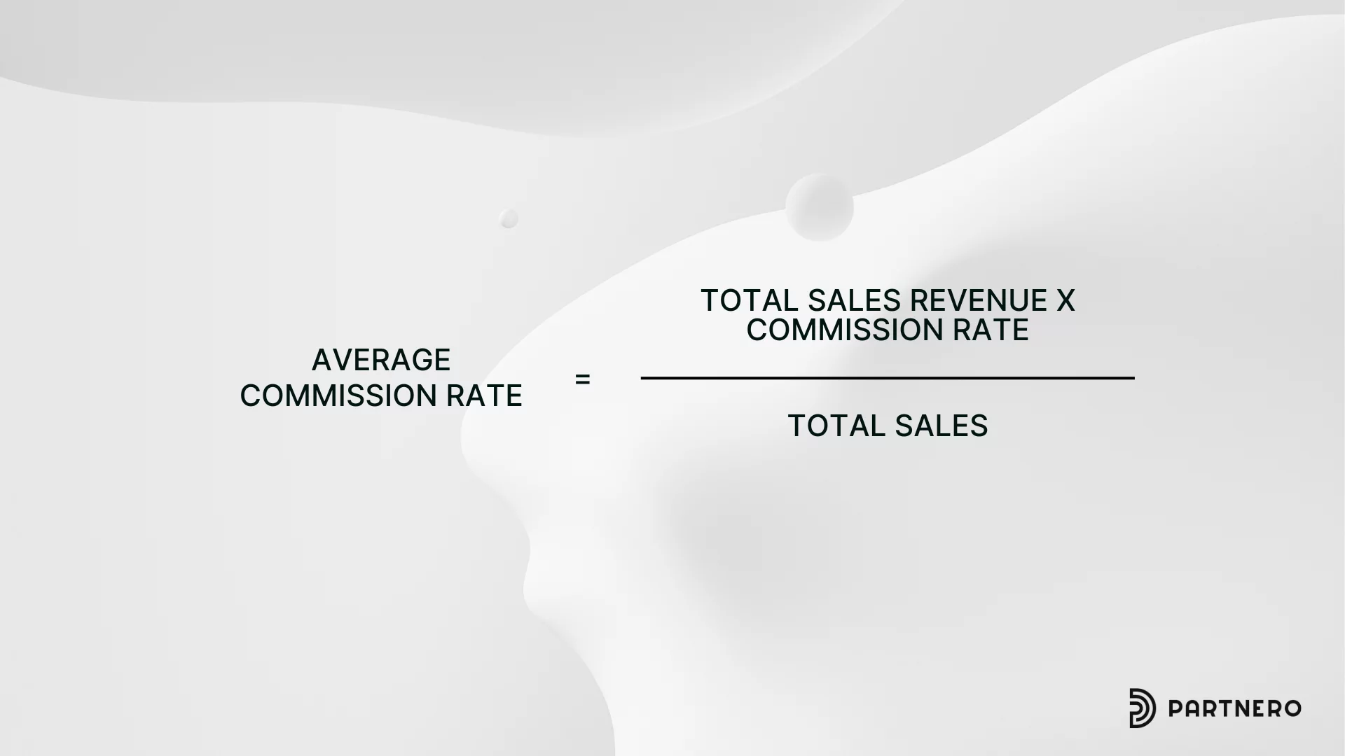 average commission rate formula, an affiliate marketing benchmark&nbsp;and KPI