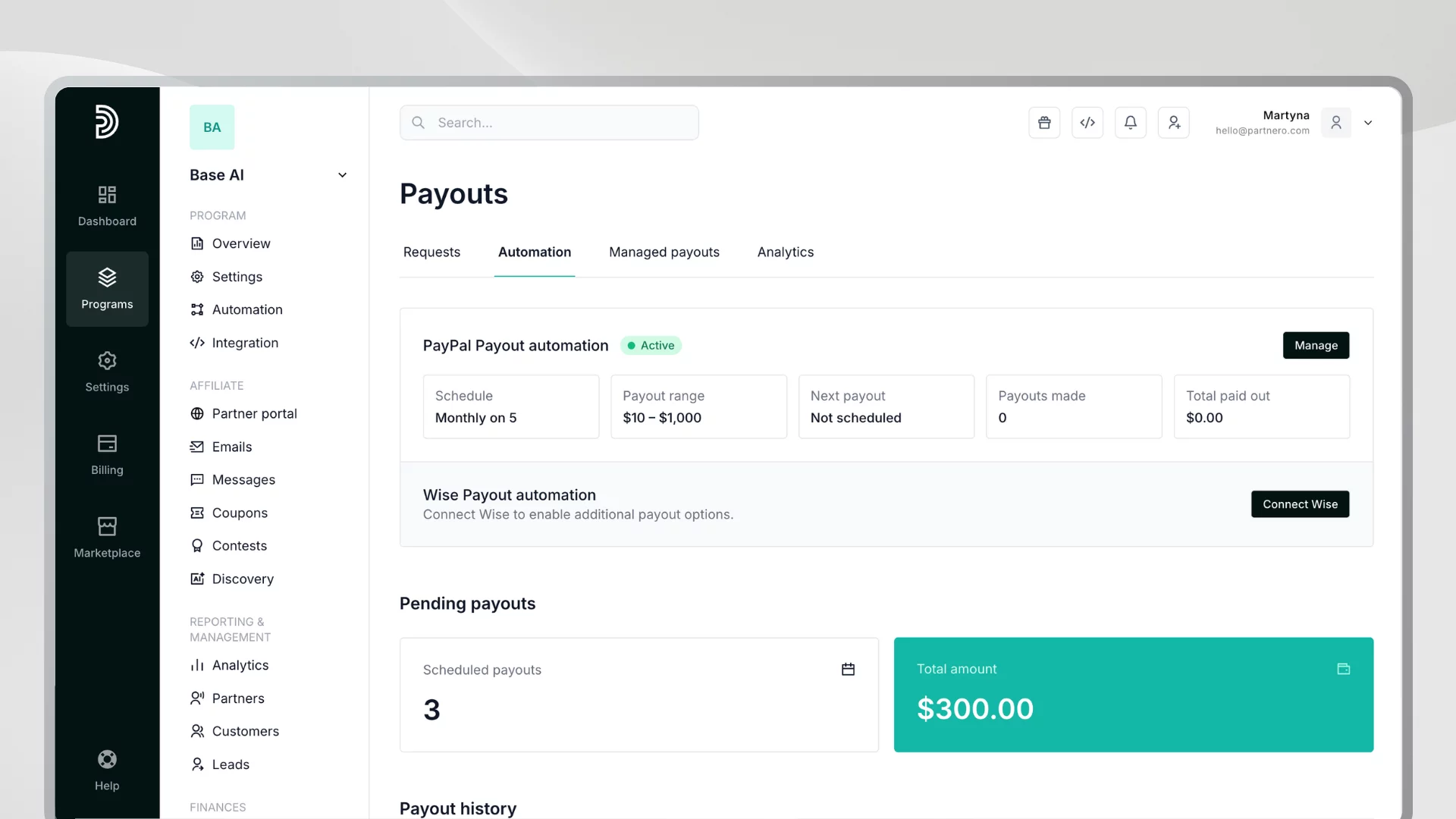 payout automation
