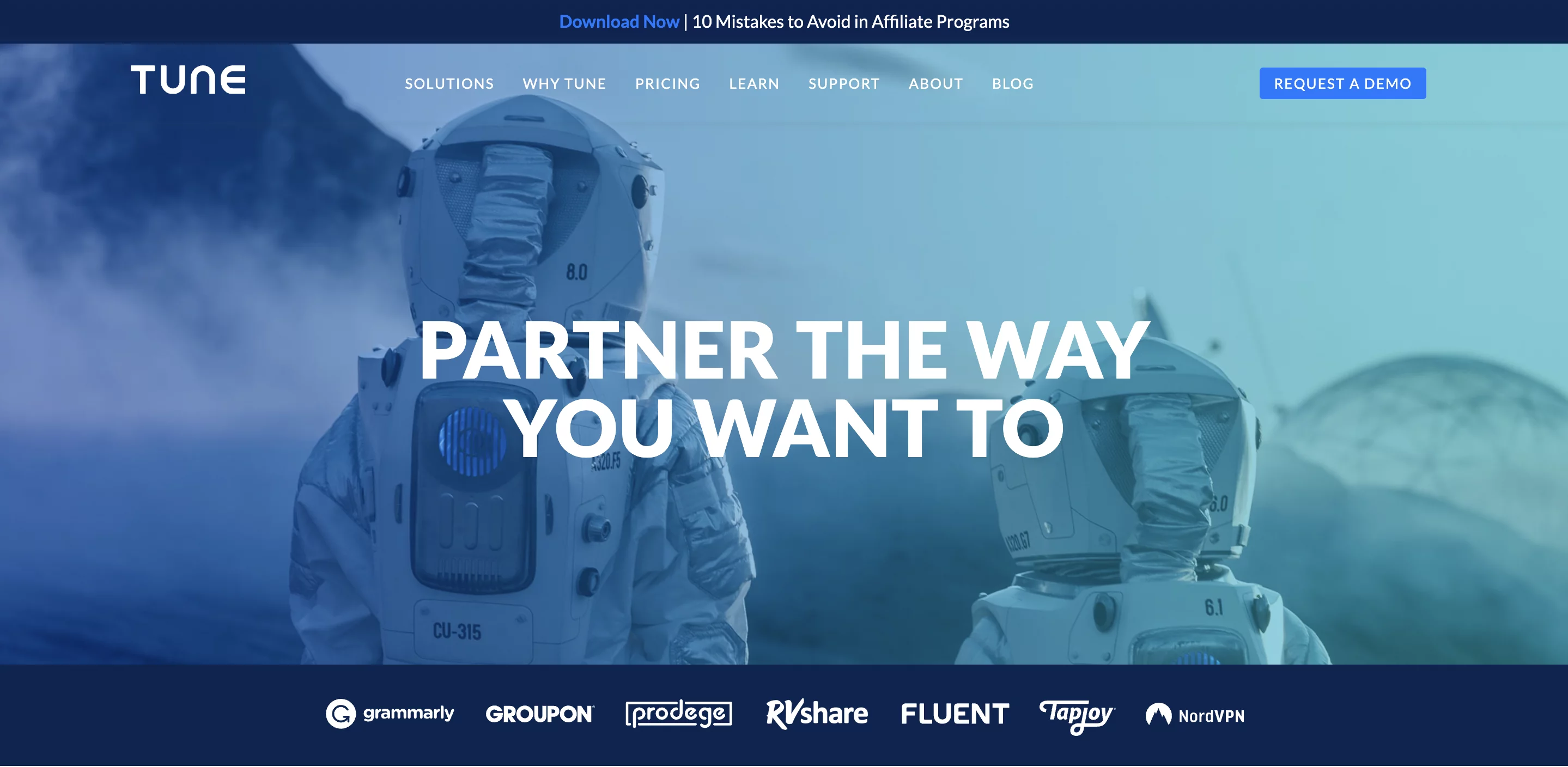 Tune website