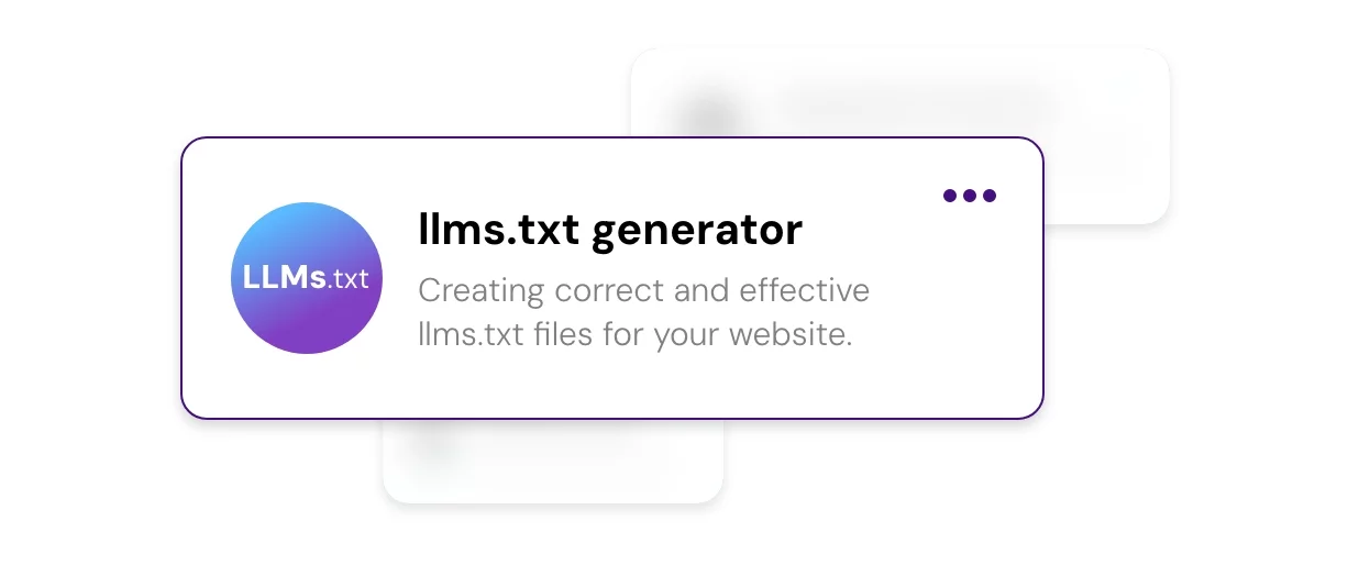 llms.txt generator