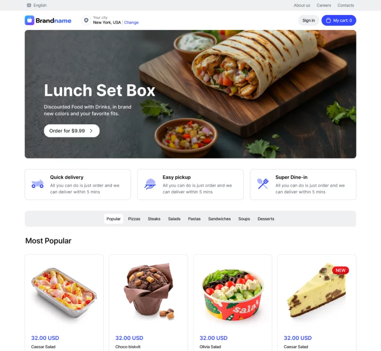 Furniture  shop website design