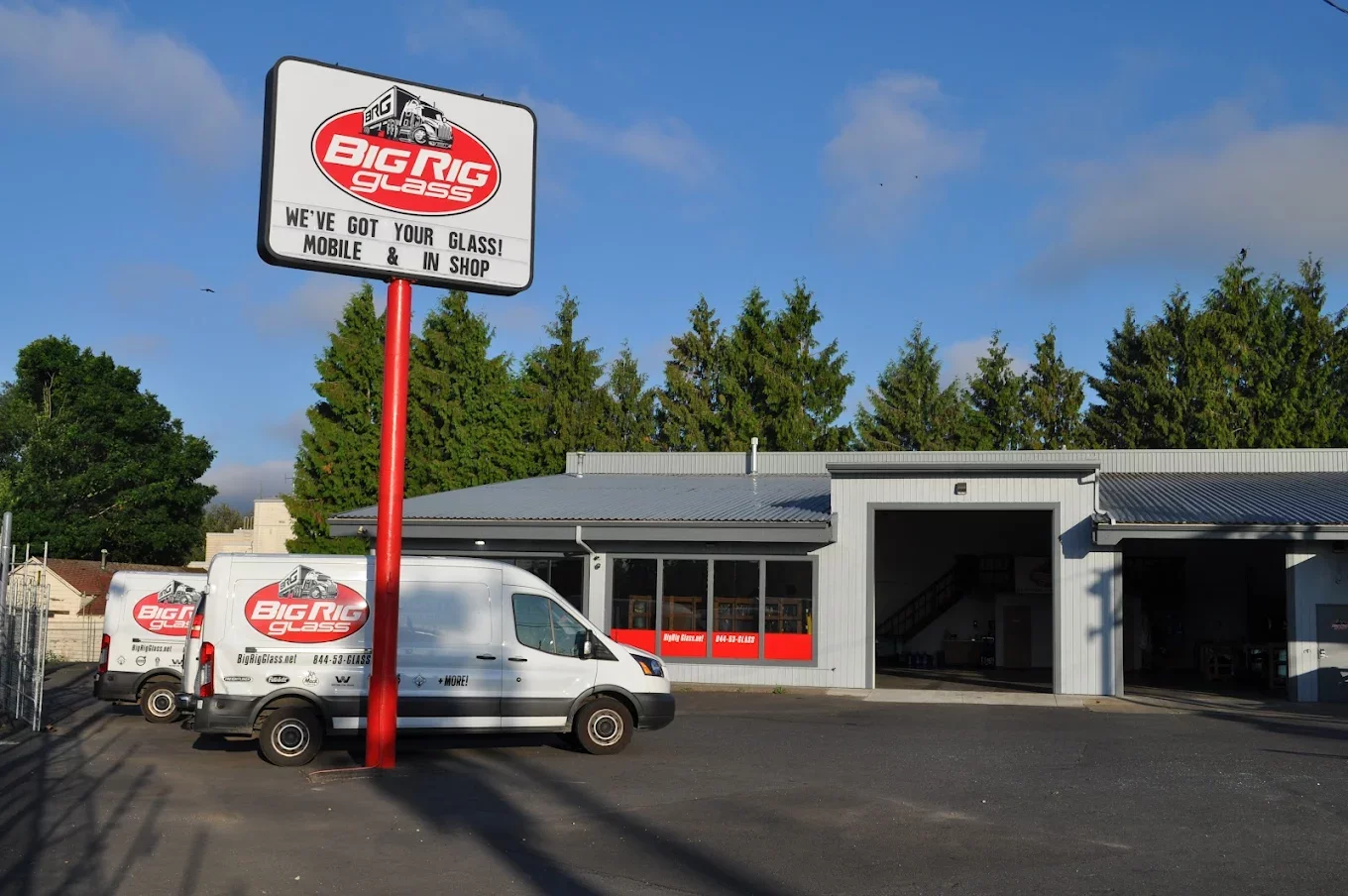 Big Rig Glass Shop Front