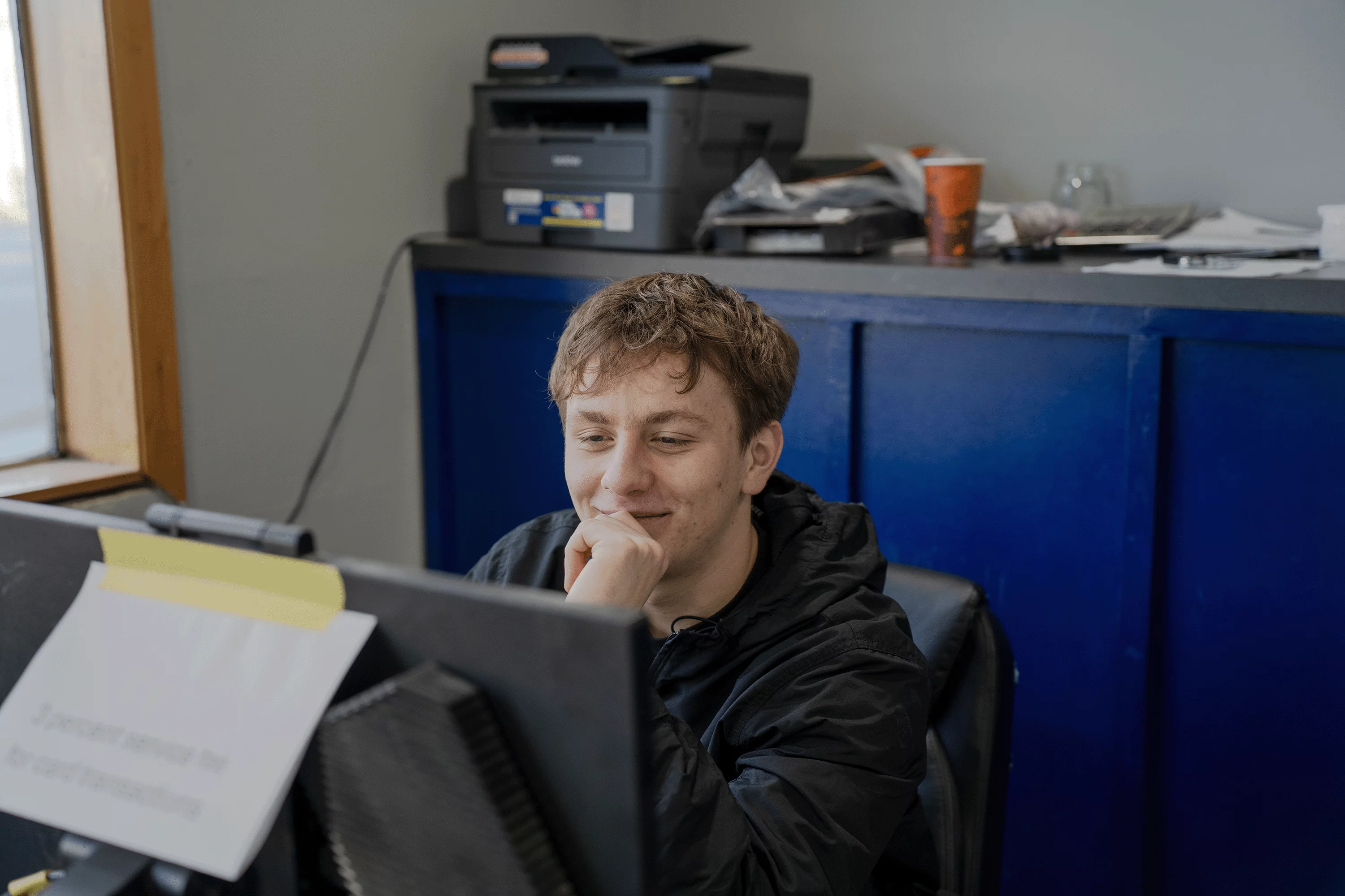 Friendly receptionist ready to help with your call