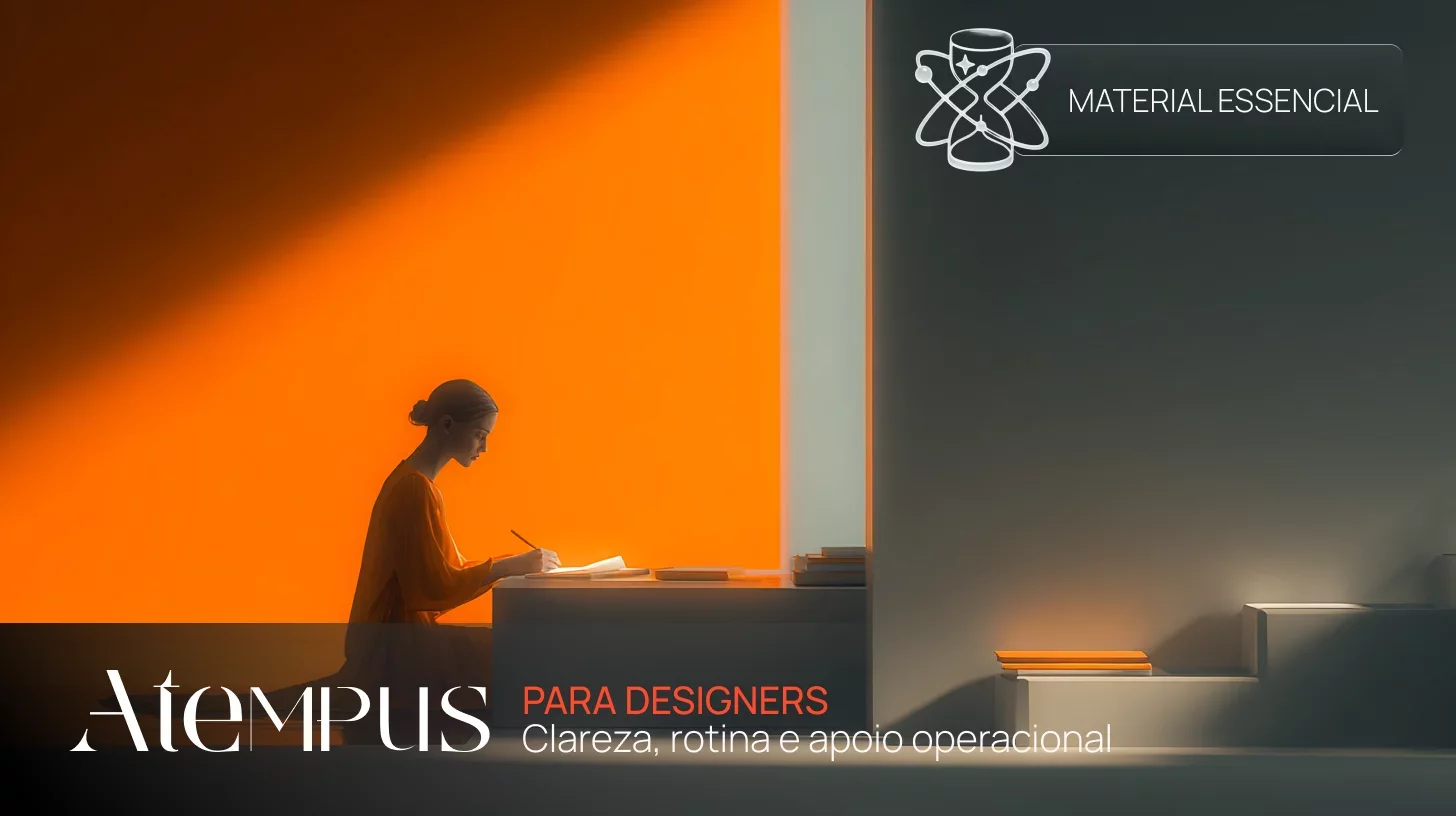 Atempus - Atempus para Designers: clareza, rotina e apoio operacional