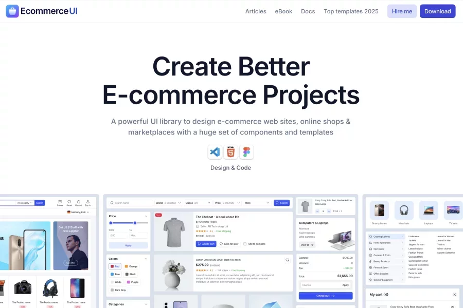 E-commerce UI Kit
