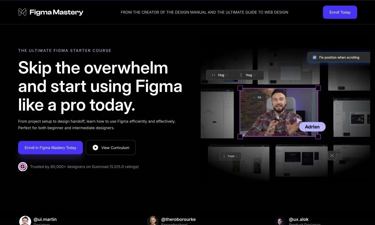 Course screenshot Figma Mastery