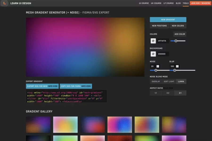 Mesh Gradient Generator