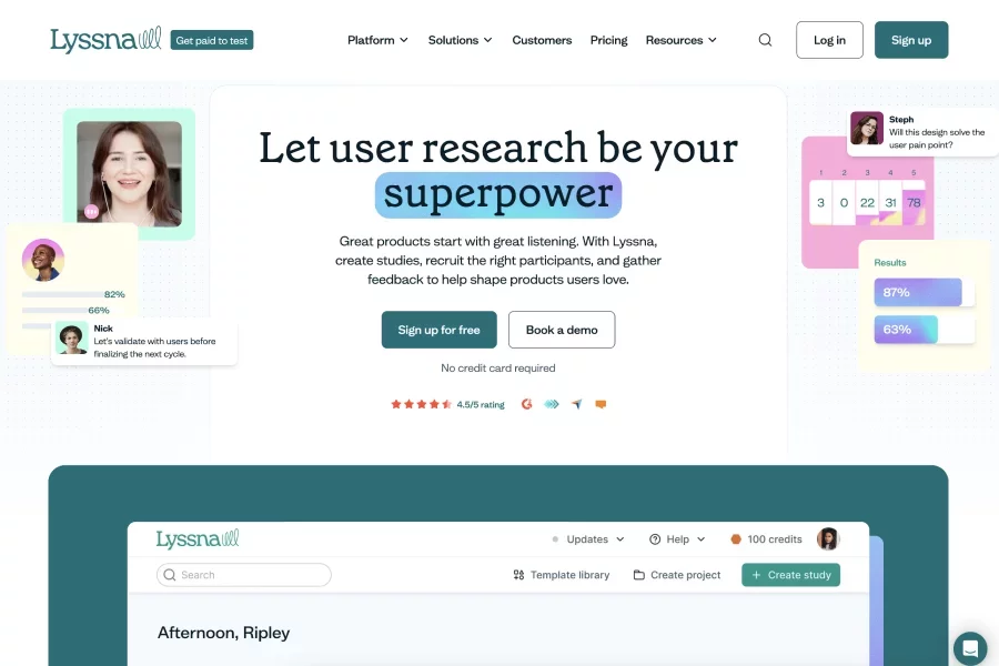 Lyssna - User research platform