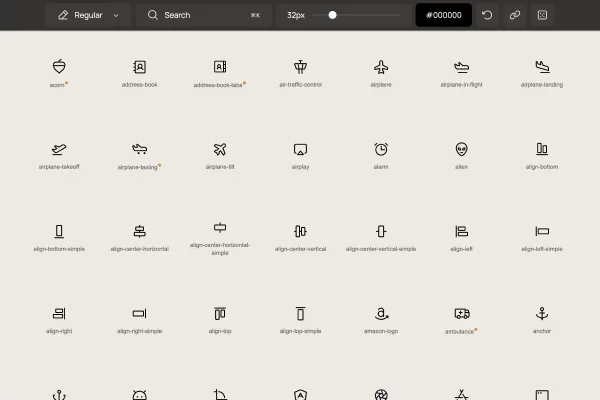 Phosphor Icons