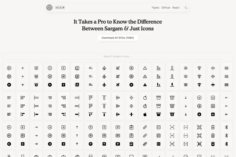 Sargam icons