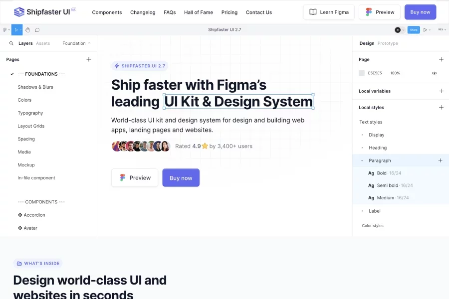 Shipfaster UI