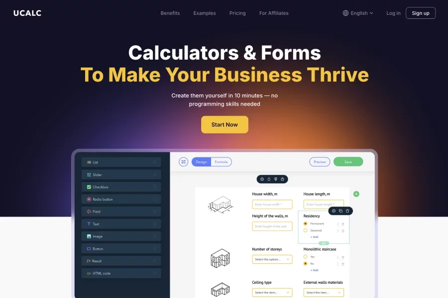 uCalc - Calculators & Forms