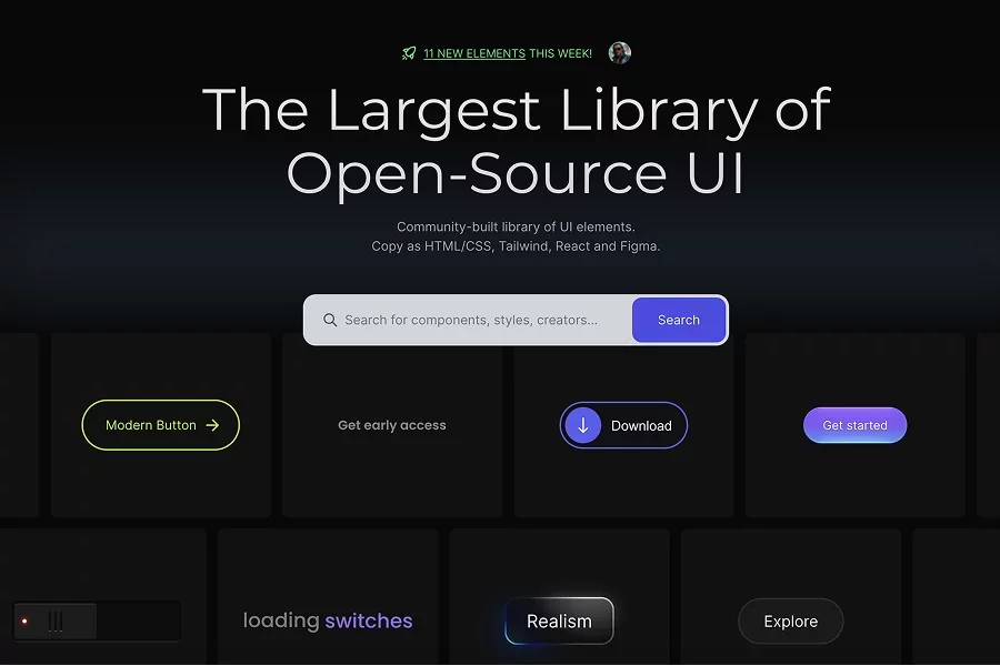 Uiverse - code snippets