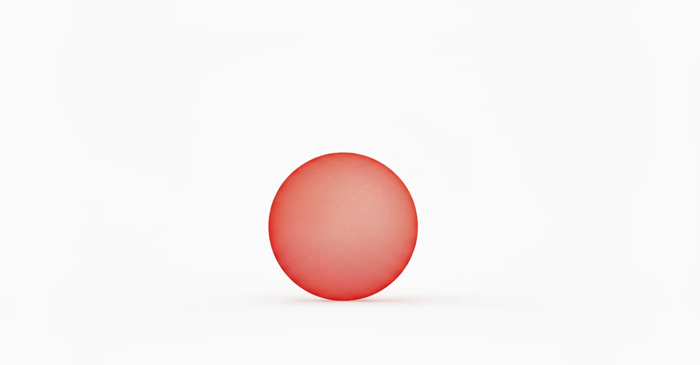 Abstract red circle