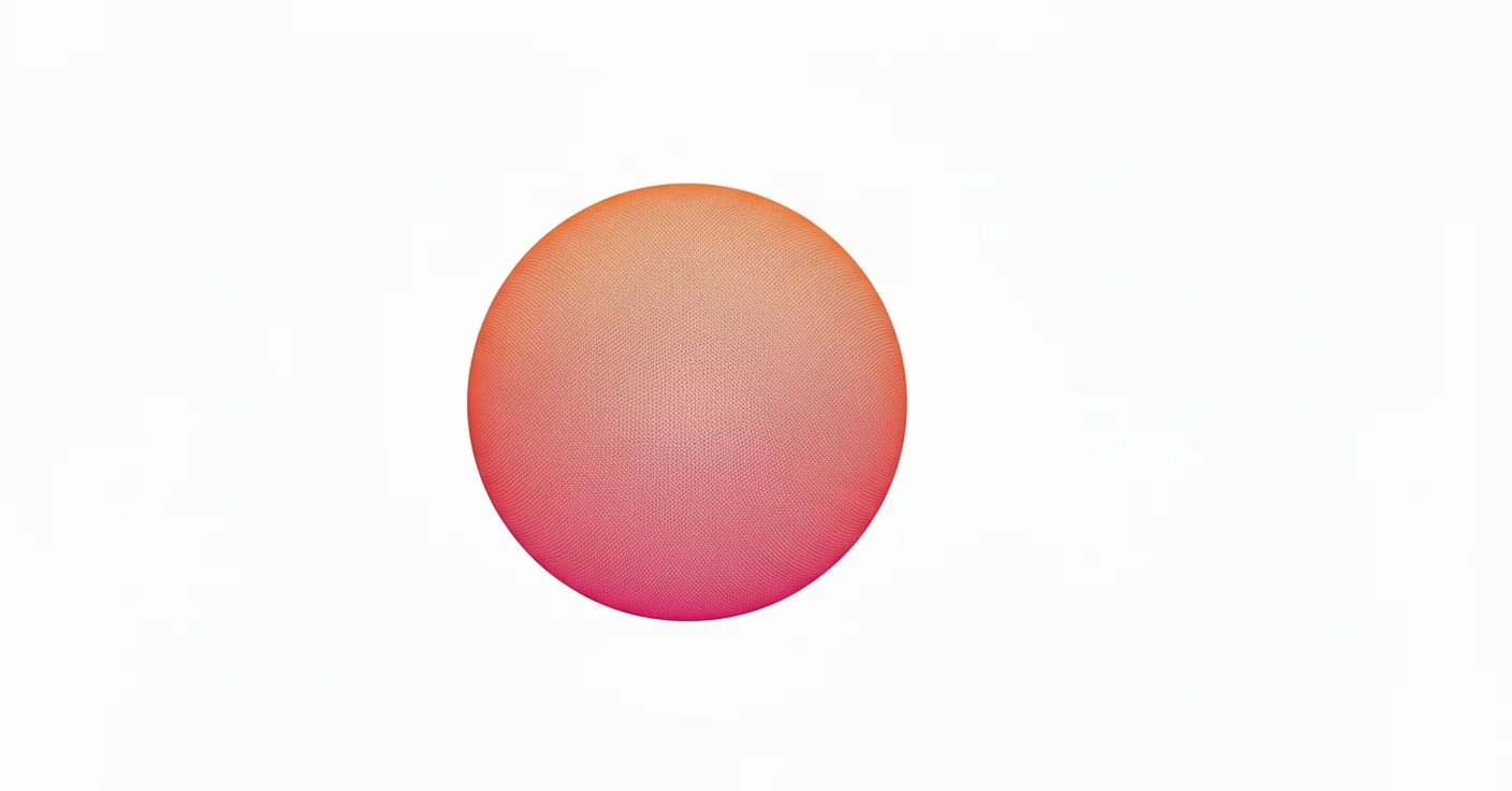 Abstract orange circle