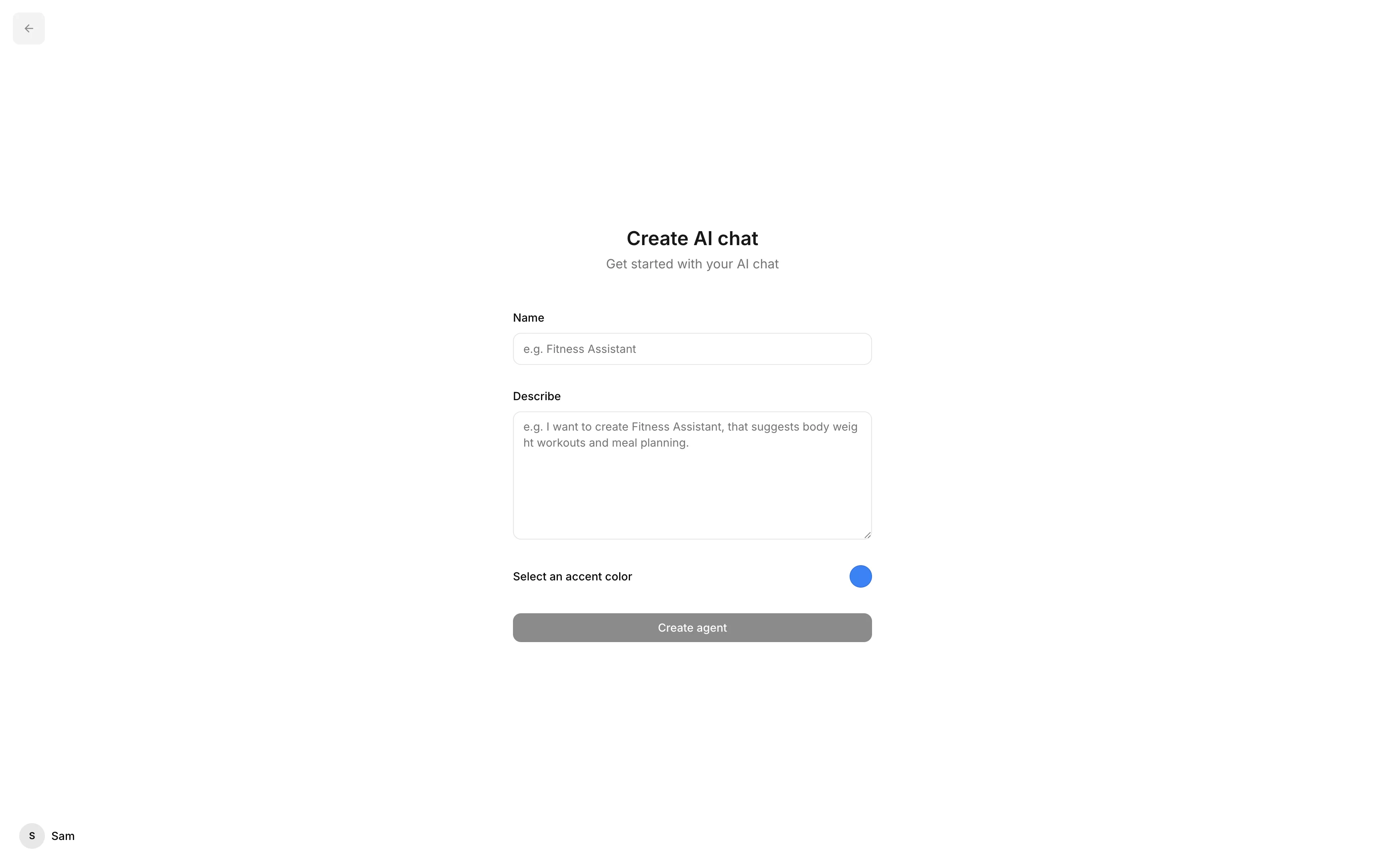 Create AI chat