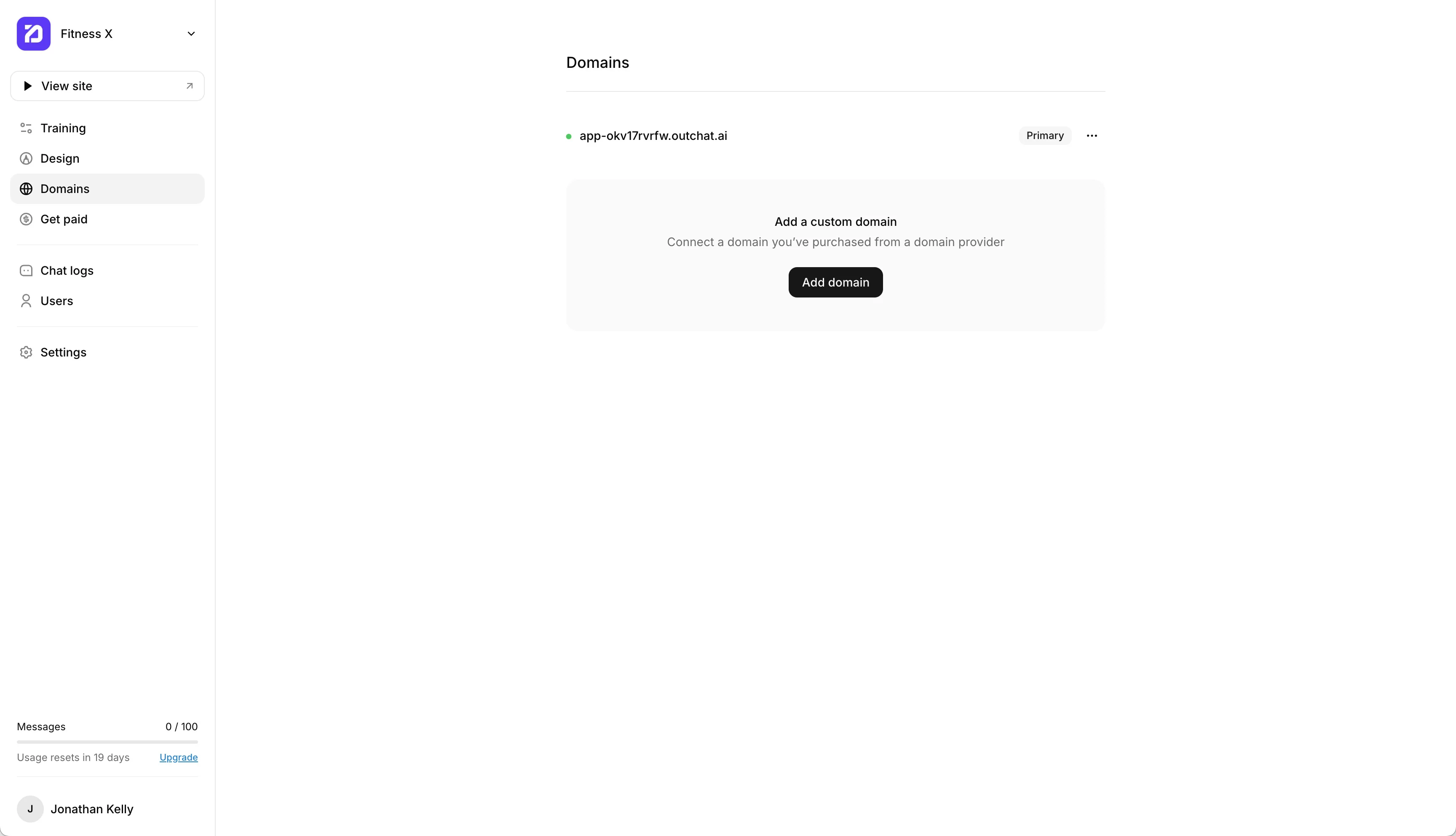 Add domain