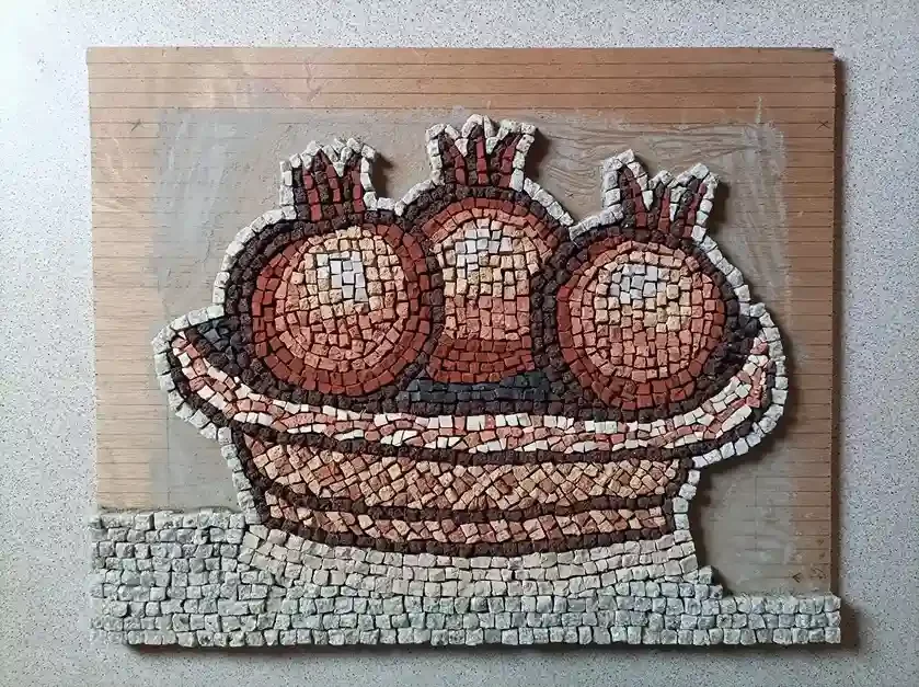 Photo montrant l'anatomie d'une création en mosaïque