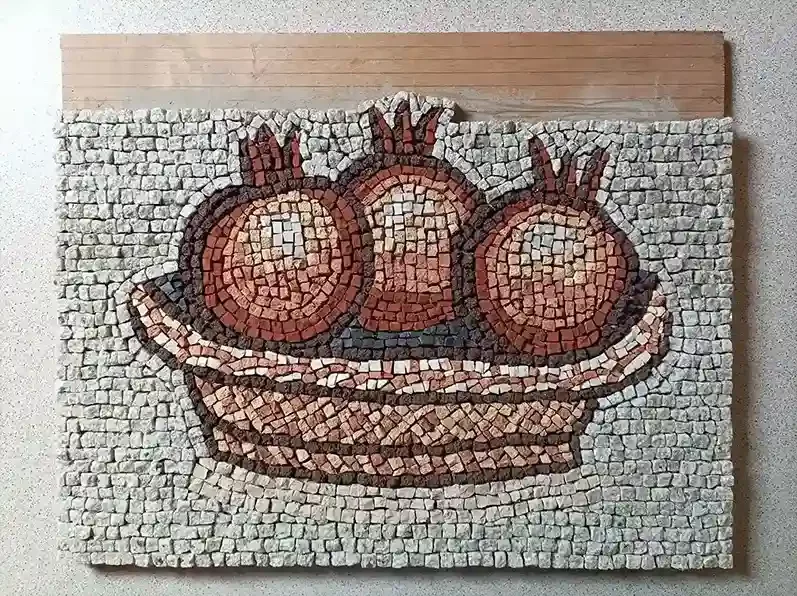 Photo montrant l'anatomie d'une création en mosaïque