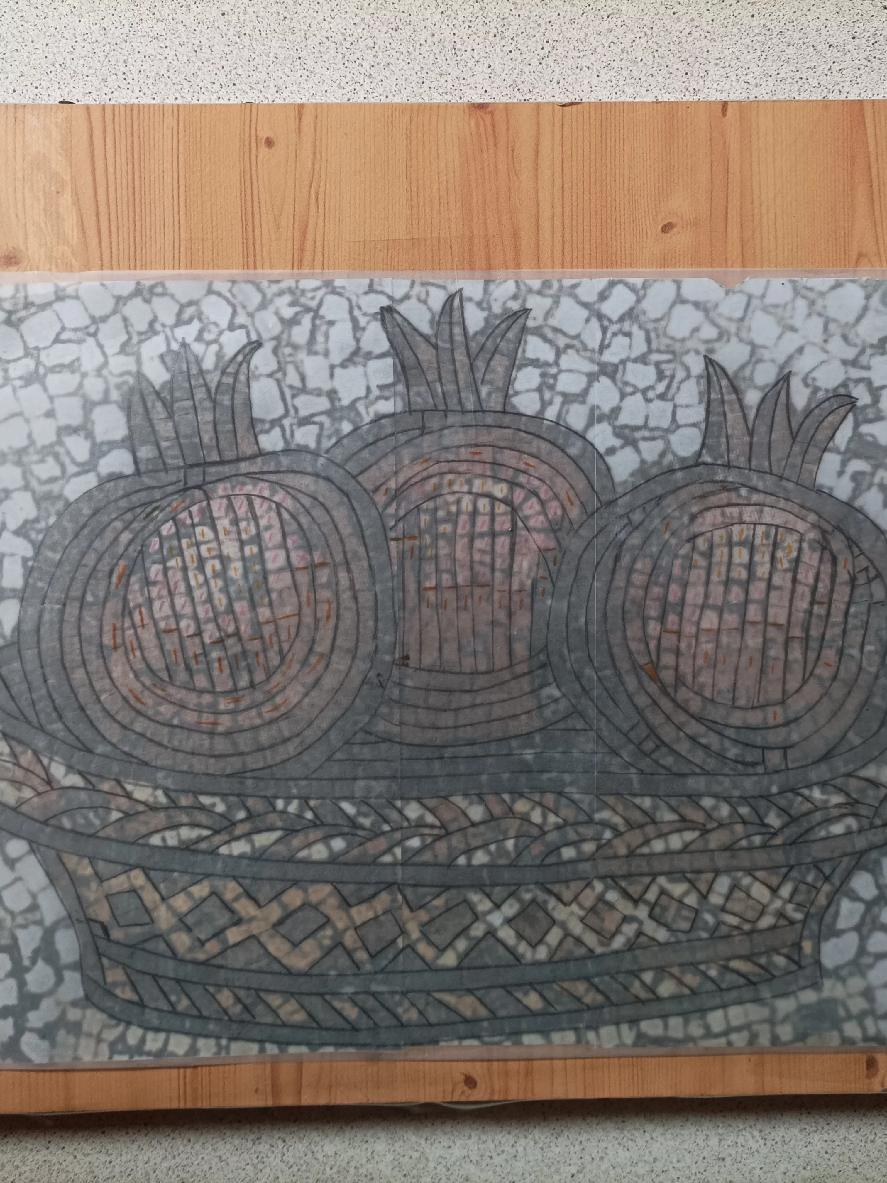 Photo montrant l'anatomie d'une création en mosaïque