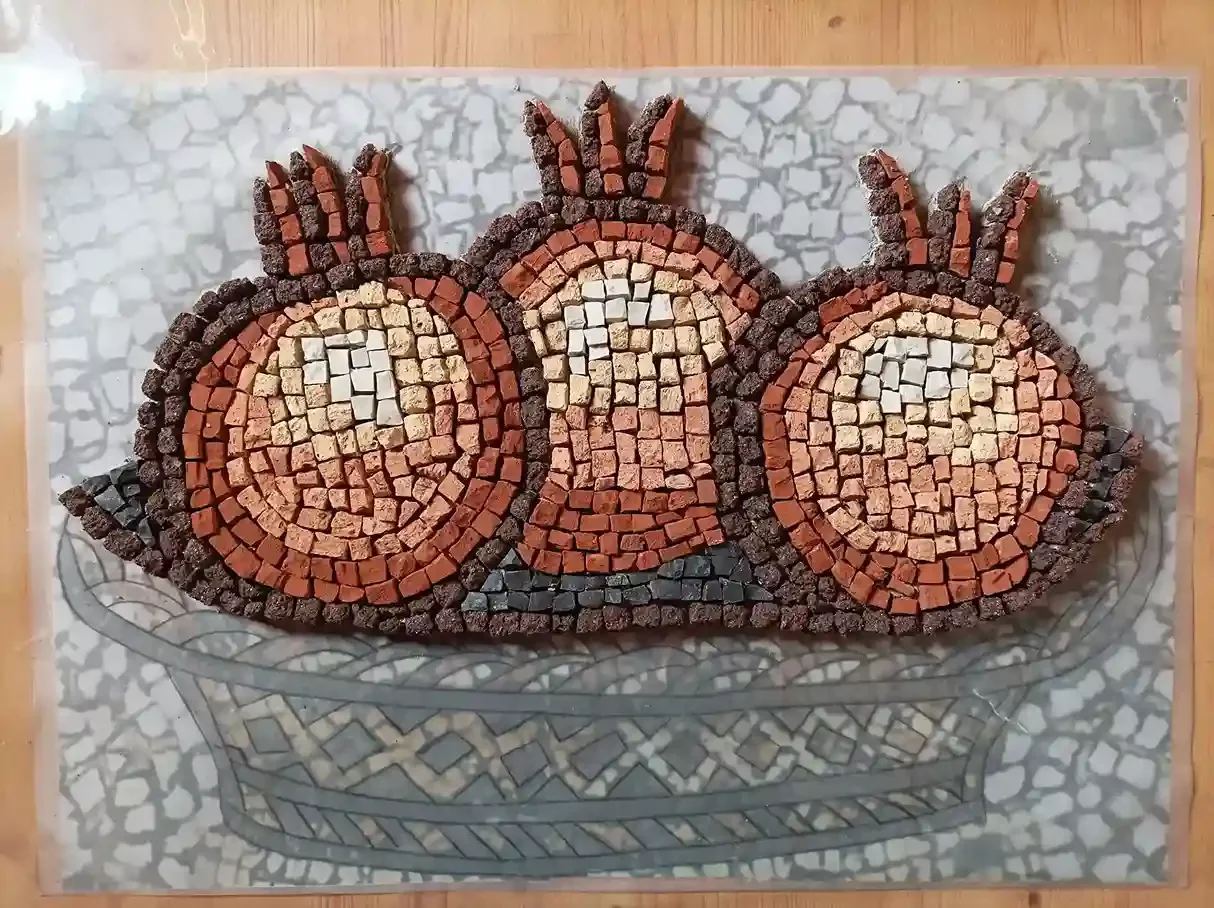 Photo montrant l'anatomie d'une création en mosaïque