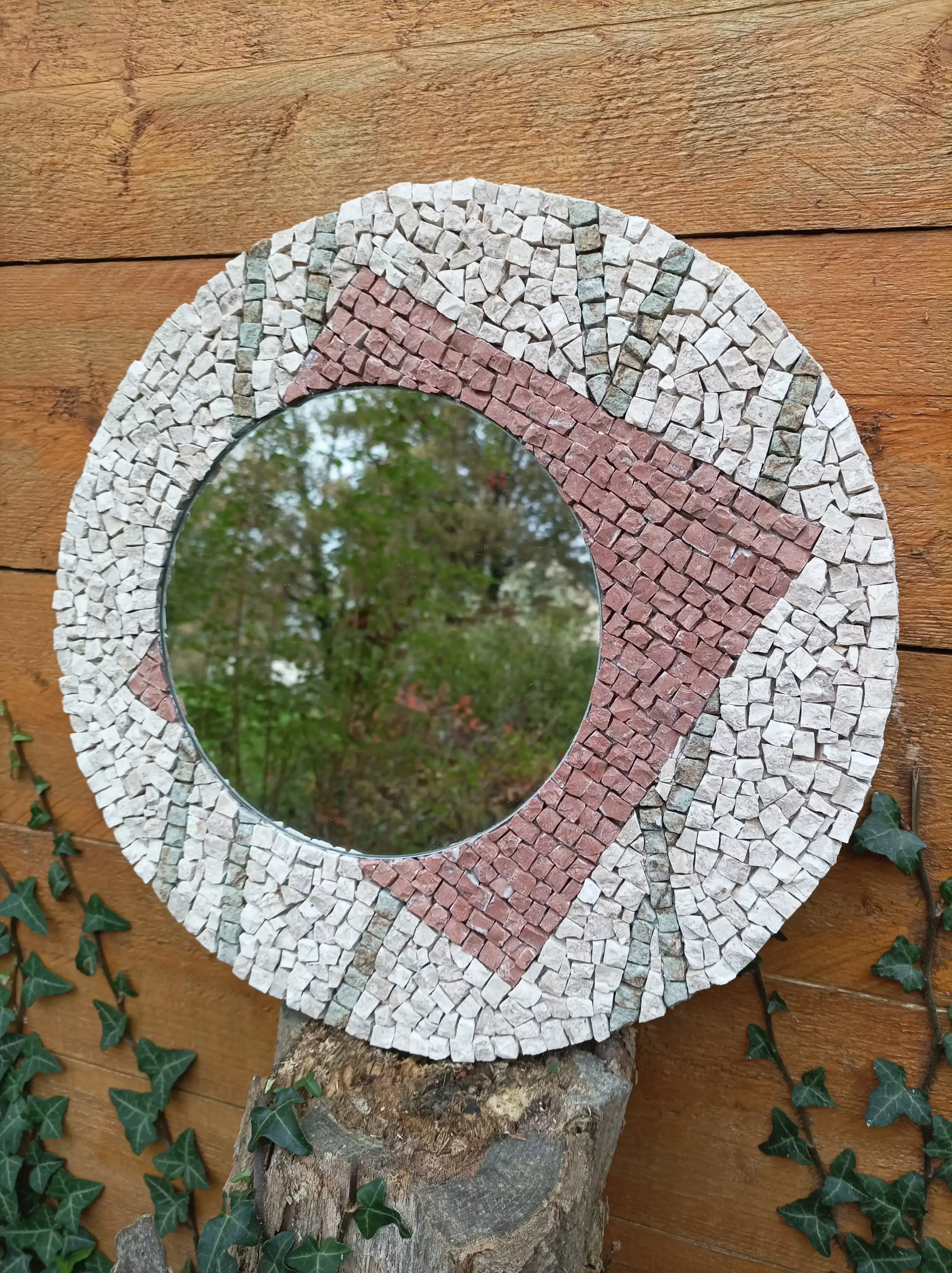 Mosaïque pour un miroir