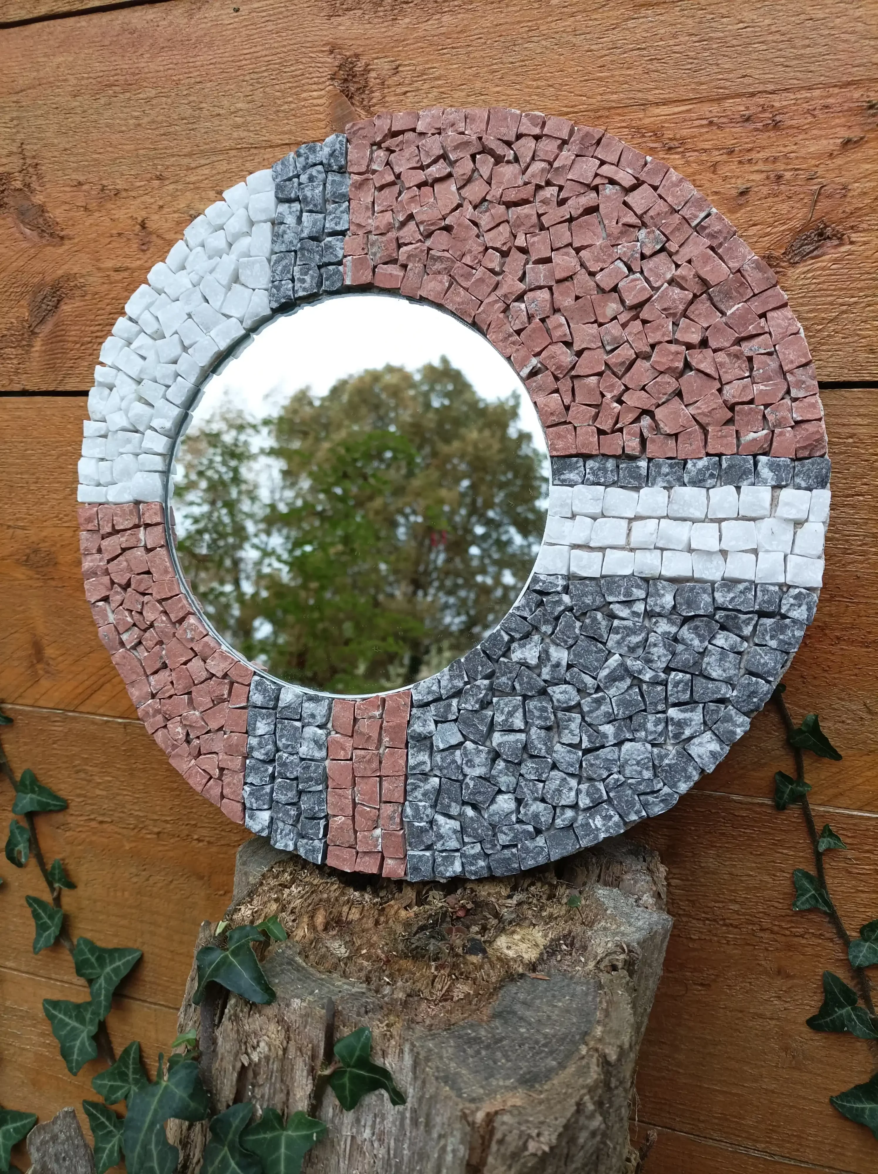 Mosaïque pour un miroir