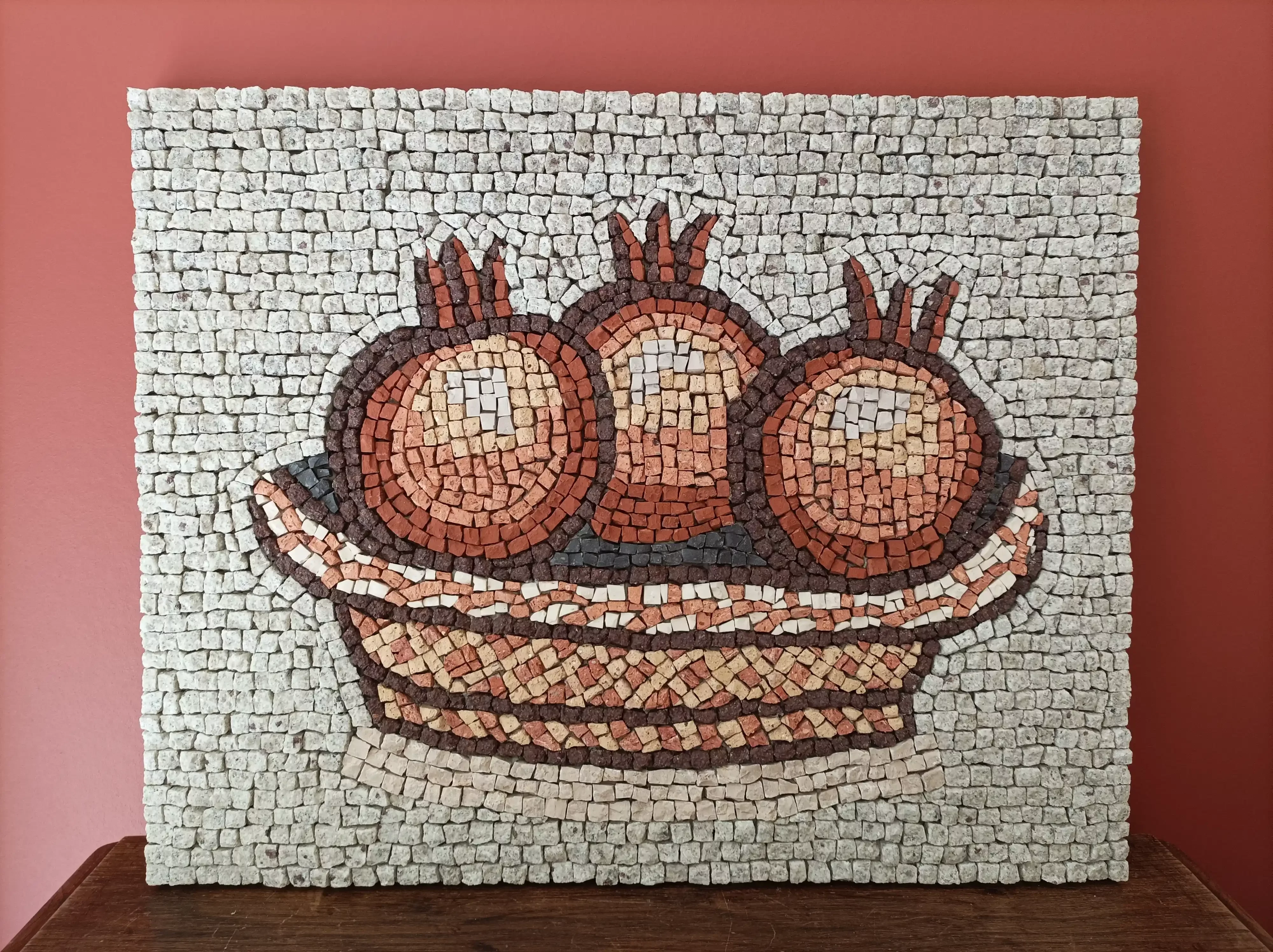 Mosaïque d'une panière de grenades