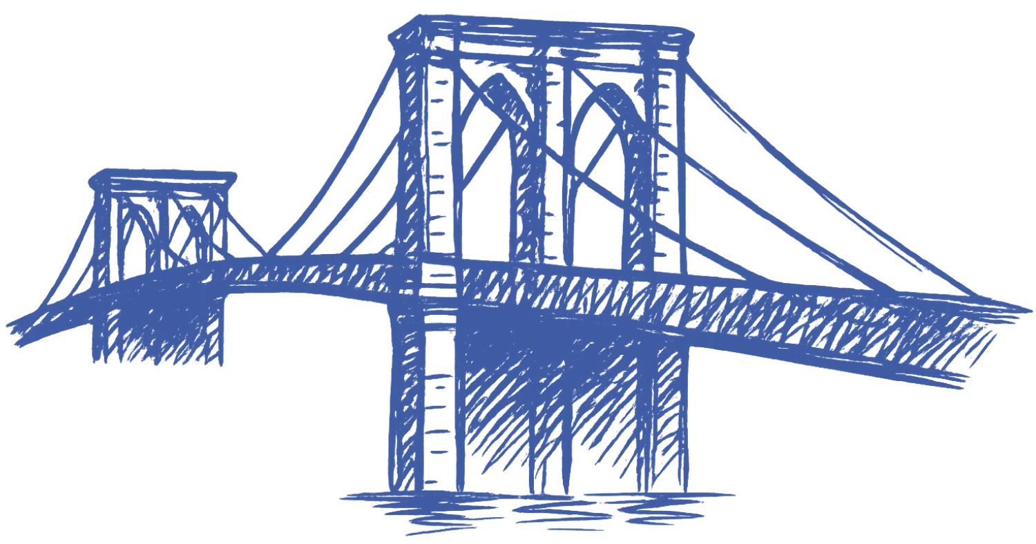 sketch of the brooklyn bridge