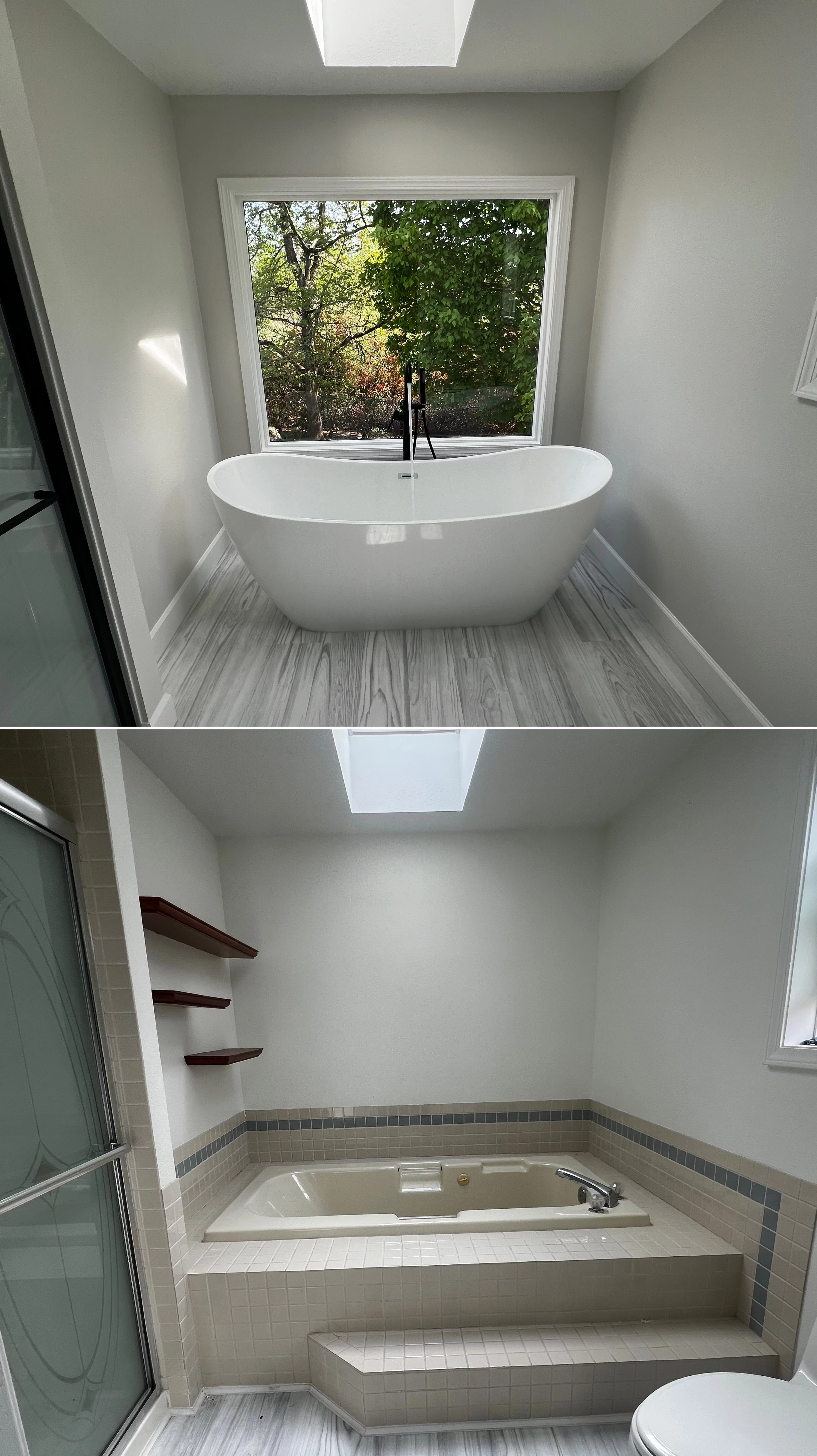 Bathroom remodel with tile shower and updated fixtures by Gencon