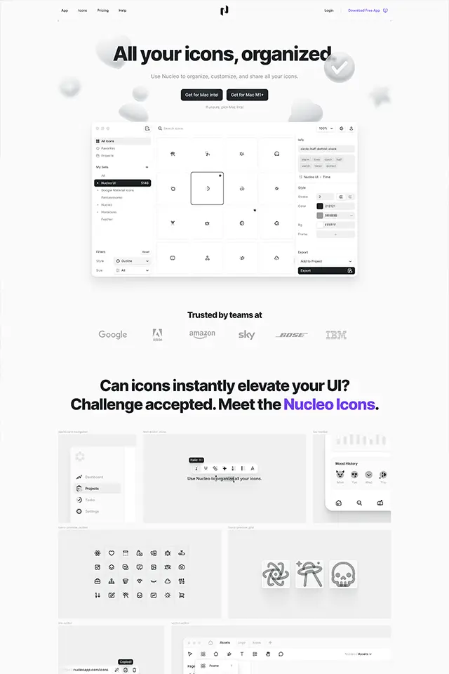 Nucleo landing page