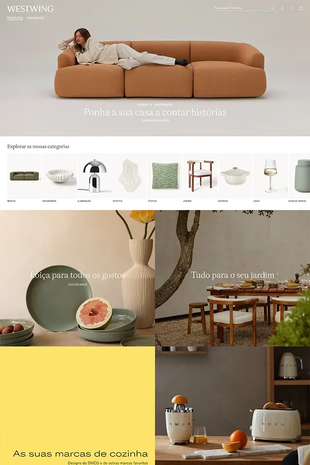 Westwing landing page