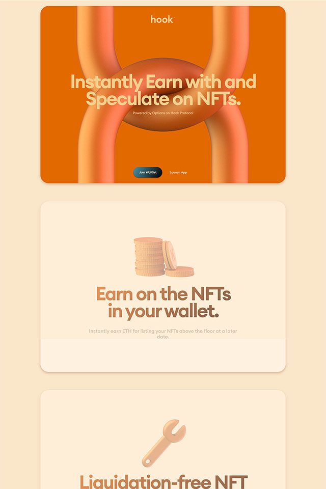 Hook landing page