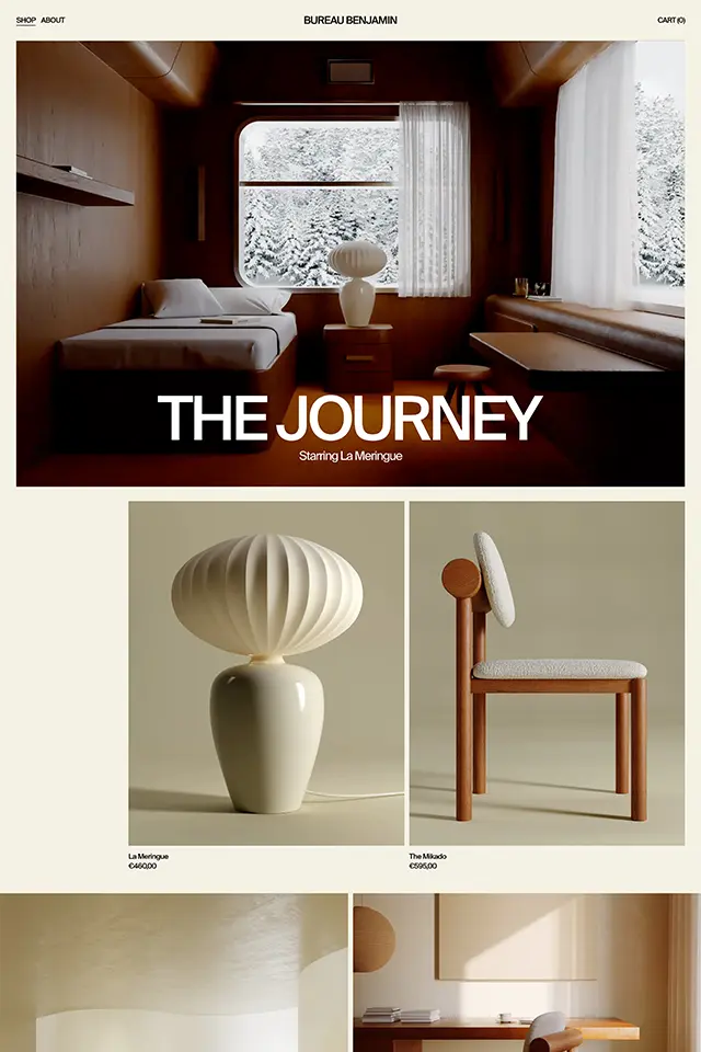 Bureau Benjamin landing page