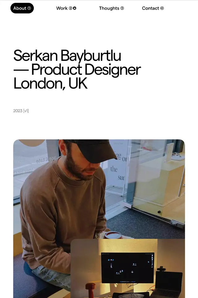 Serkan Bayburtlu landing page