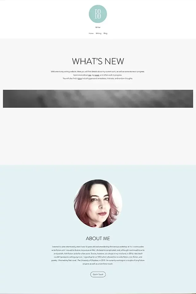 BB Writer landing page
