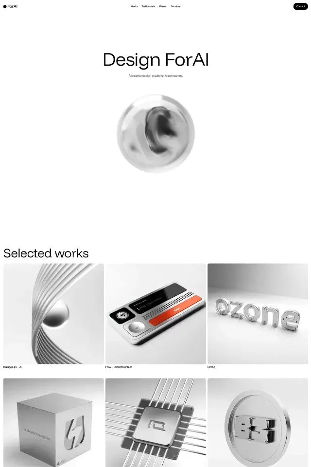 ForAI landing page