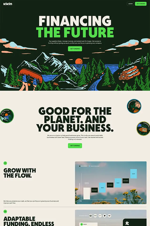 Kikin landing page