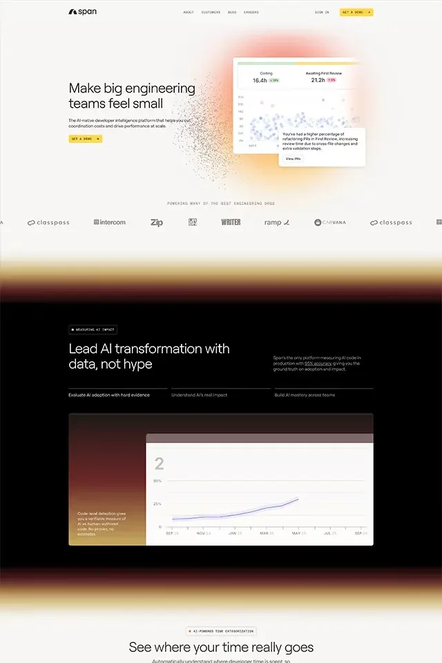 Span landing page