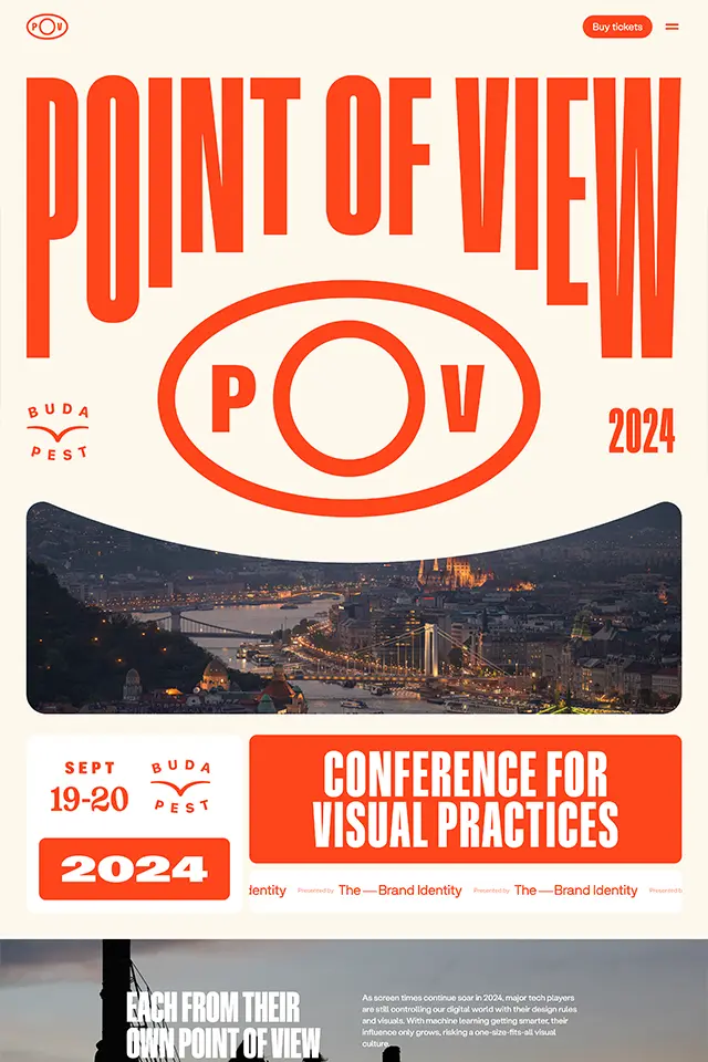 POV Budapest landing page