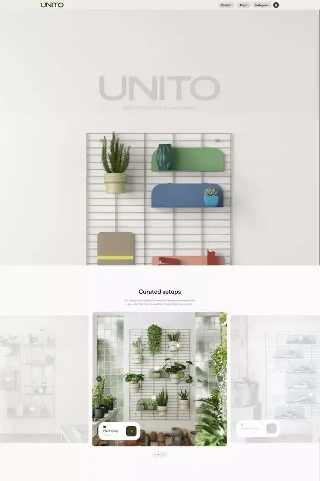 UNITO landing page