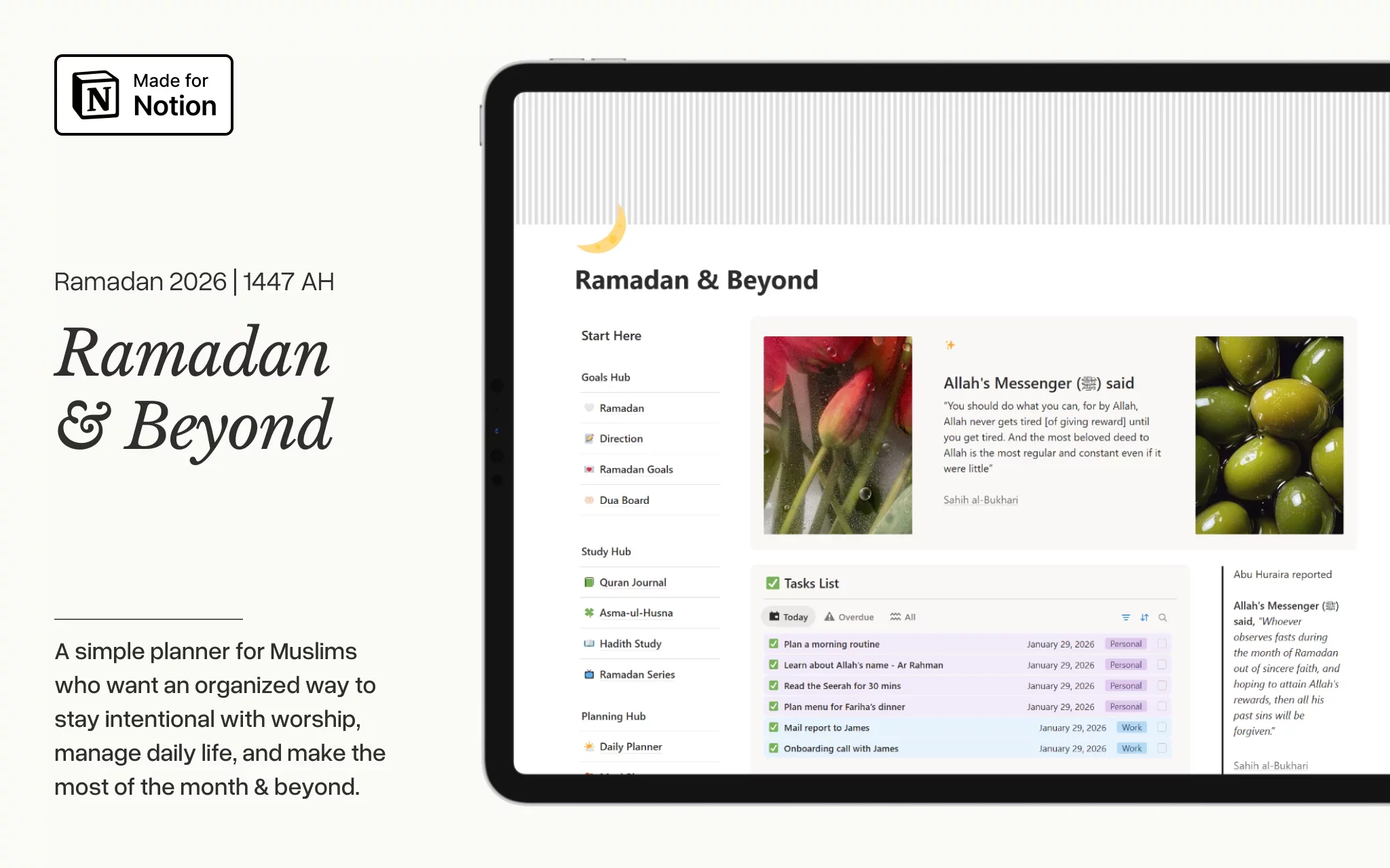 Ramadan Planner 2026