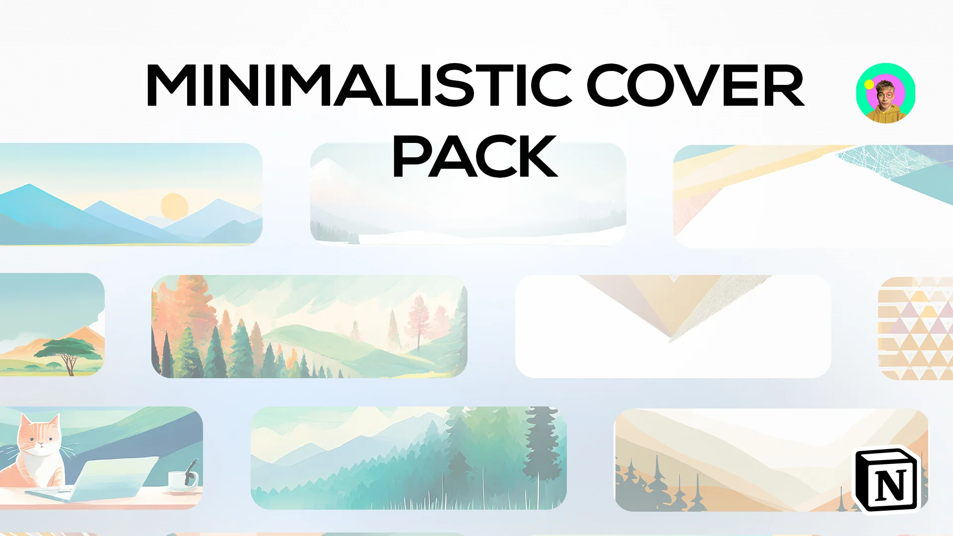 Minimalistisches Cover Pack für notion