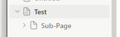 sub-pages and nesting