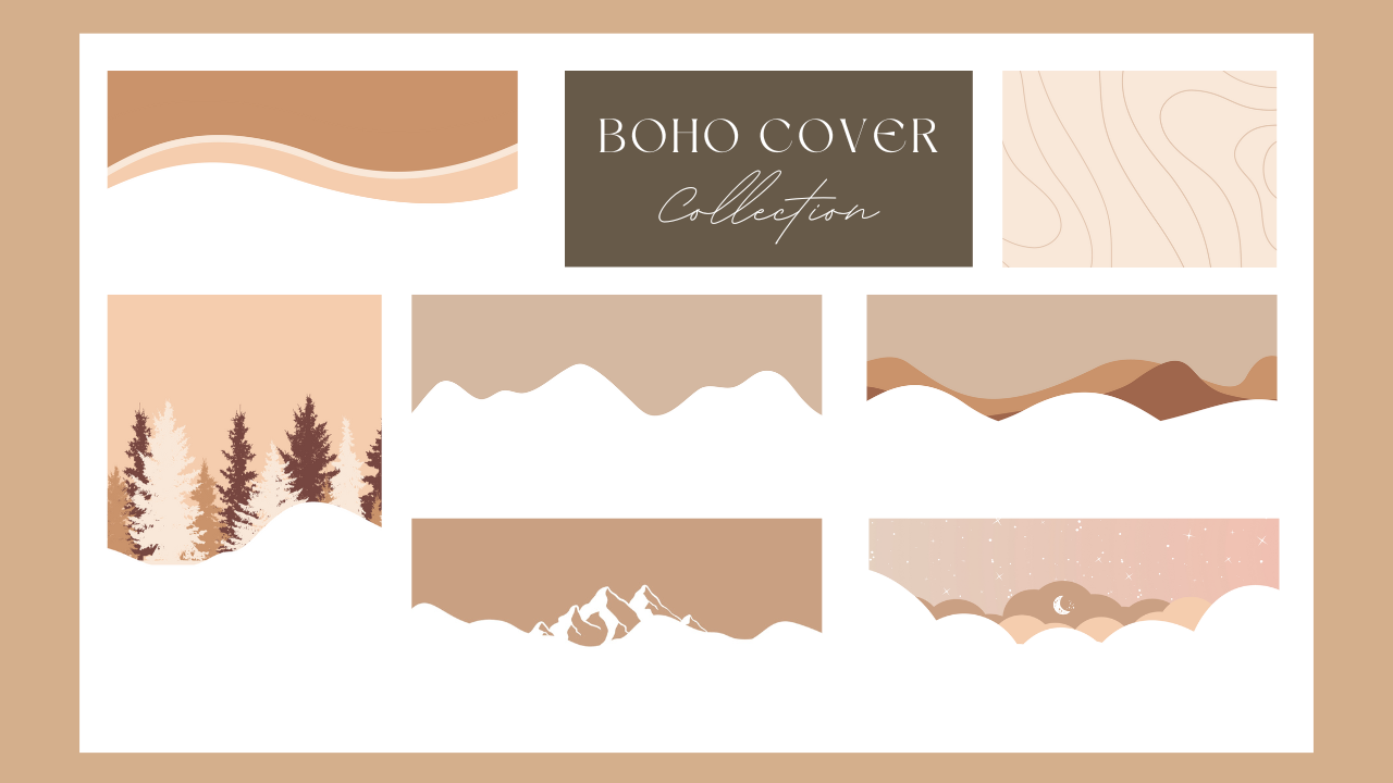 Boho cover collection for notion