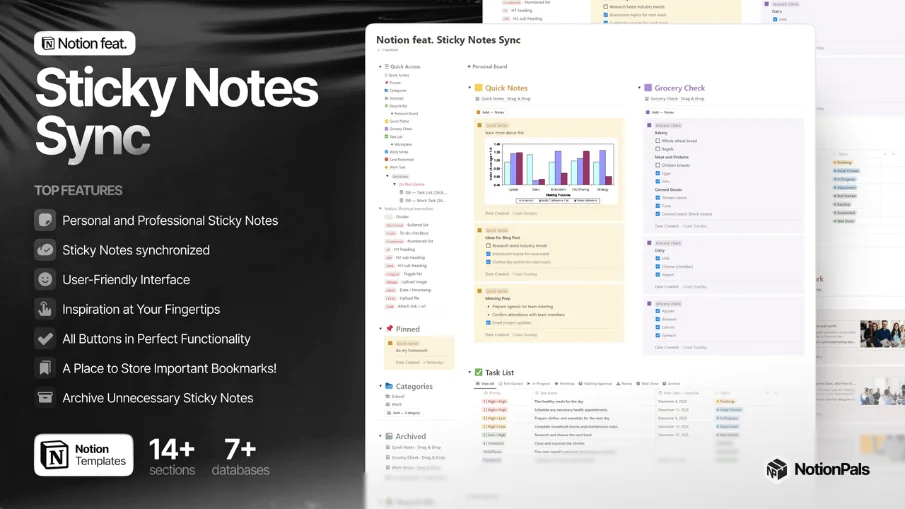 Notion feat. Sticky Notes Sync