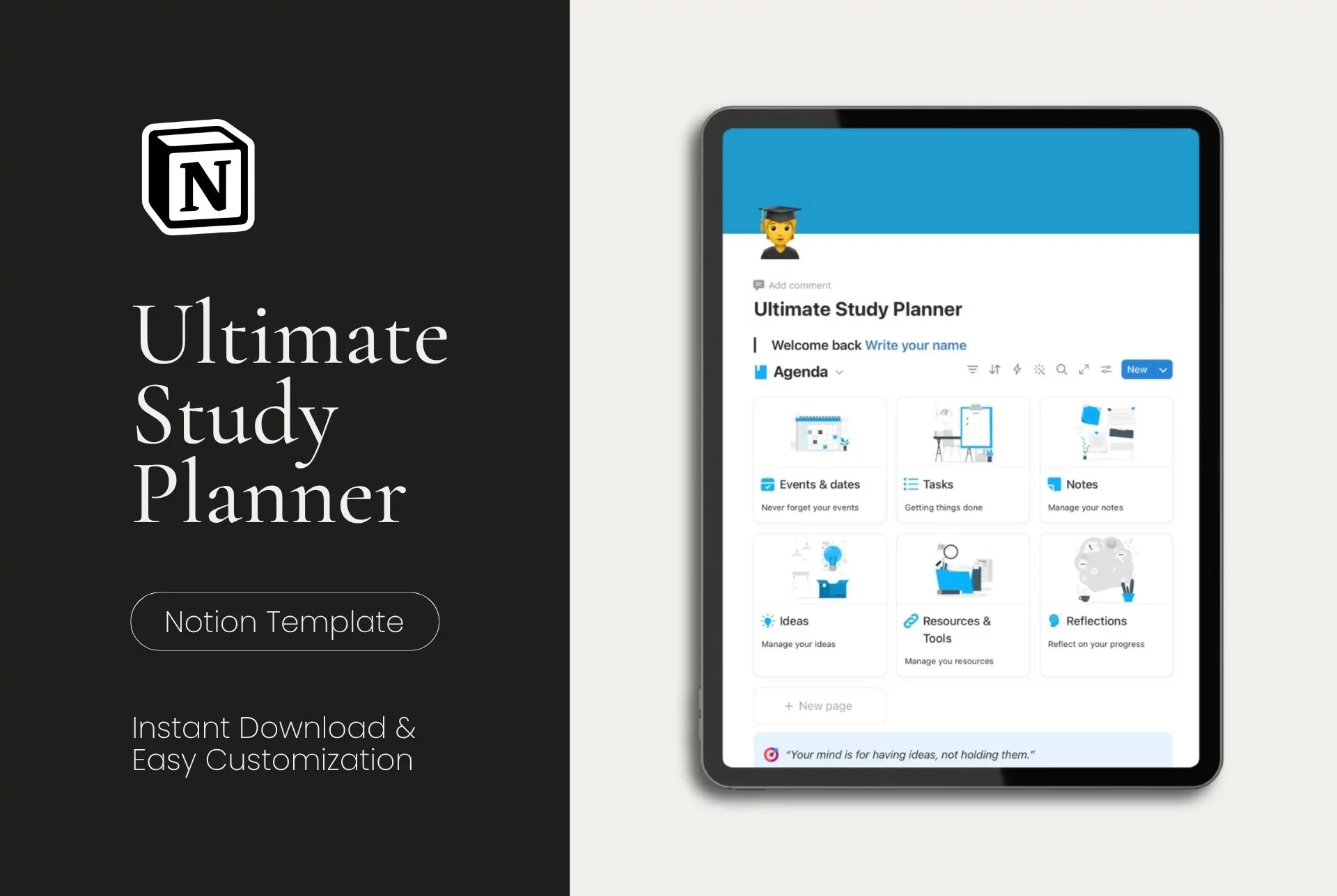 Notion Ultimate Study Planner Template