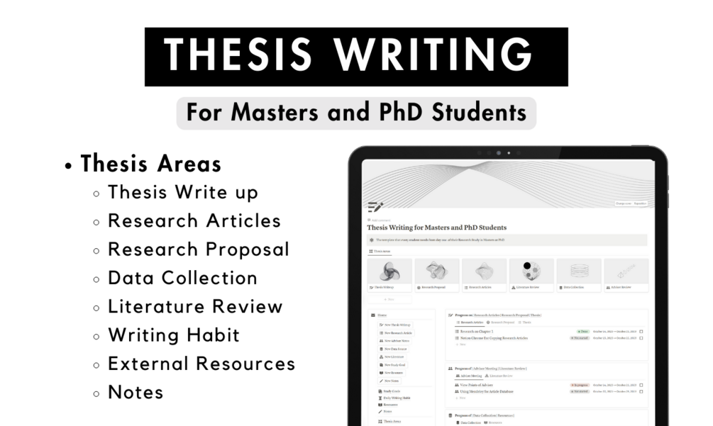 thesis writing for masters and phd program pdf