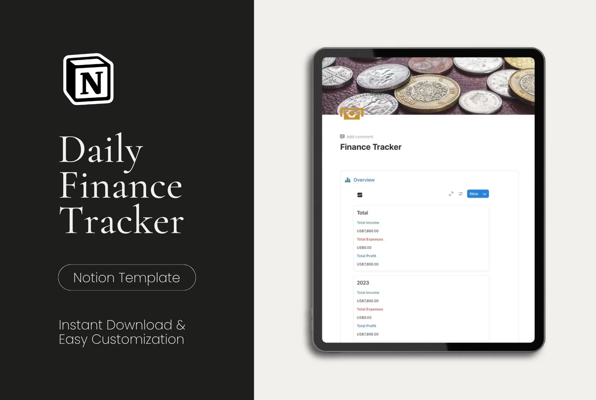 Notion Finance & Budgeting Planner